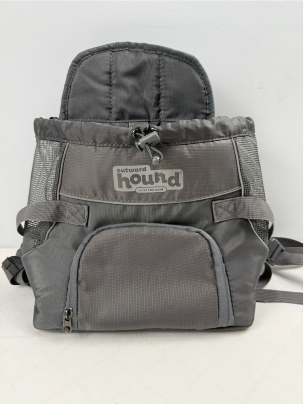 Outward Hound Pup pak Grey Pet Carrier Backpack Front-pack size S/M NWT